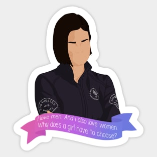 "Why does a girl have to choose?" | Chris Alonso | S.W.A.T Sticker